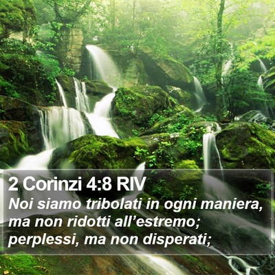2 Corinzi 4:8 RIV Bible Verse Image