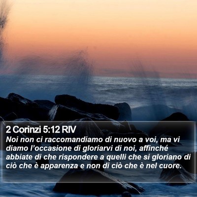 2 Corinzi 5:12 RIV Bible Verse Image