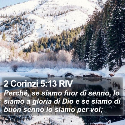 2 Corinzi 5:13 RIV Bible Verse Image