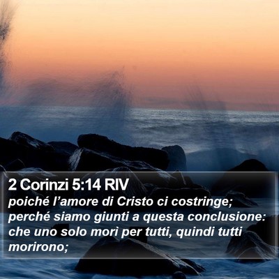 2 Corinzi 5:14 RIV Bible Verse Image