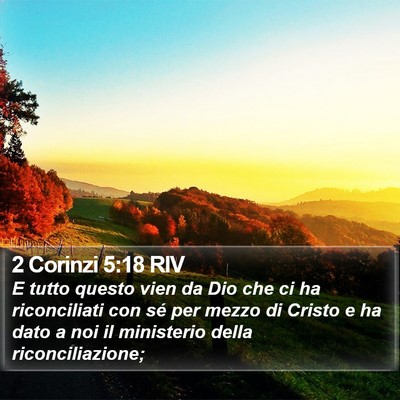 2 Corinzi 5:18 RIV Bible Verse Image