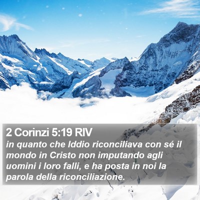 2 Corinzi 5:19 RIV Bible Verse Image