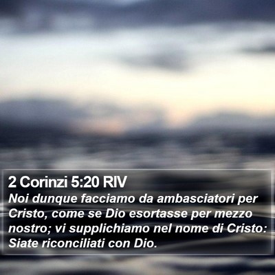 2 Corinzi 5:20 RIV Bible Verse Image