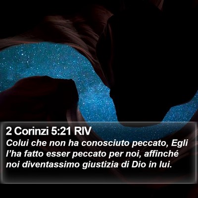 2 Corinzi 5:21 RIV Bible Verse Image