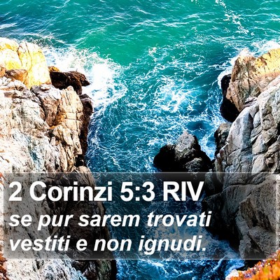 2 Corinzi 5:3 RIV Bible Verse Image