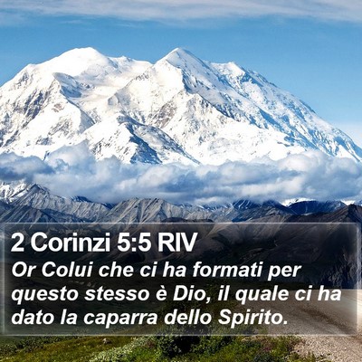 2 Corinzi 5:5 RIV Bible Verse Image