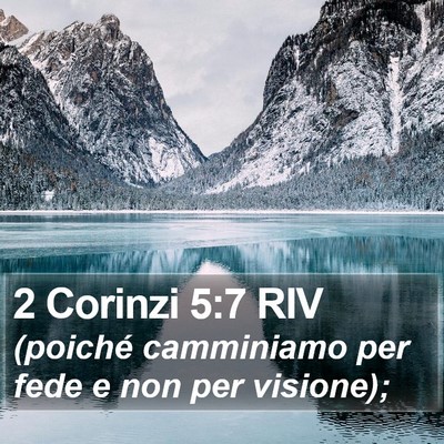 2 Corinzi 5:7 RIV Bible Verse Image