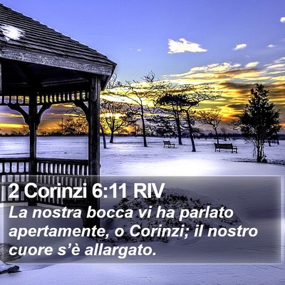 2 Corinzi 6:11 RIV Bible Verse Image