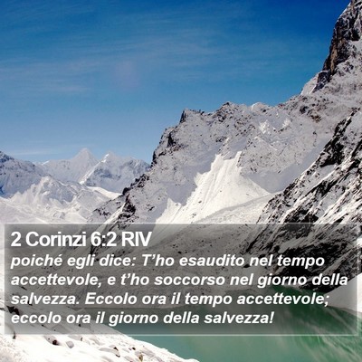 2 Corinzi 6:2 RIV Bible Verse Image