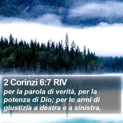 2 Corinzi 6:7 RIV Bible Verse Image
