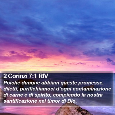 2 Corinzi 7:1 RIV Bible Verse Image