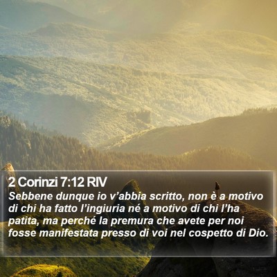 2 Corinzi 7:12 RIV Bible Verse Image