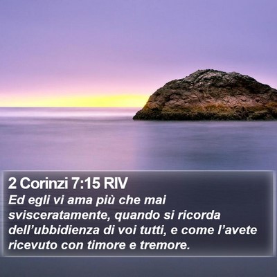 2 Corinzi 7:15 RIV Bible Verse Image