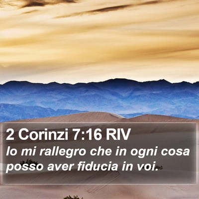 2 Corinzi 7:16 RIV Bible Verse Image