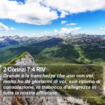 2 Corinzi 7:4 RIV Bible Verse Image