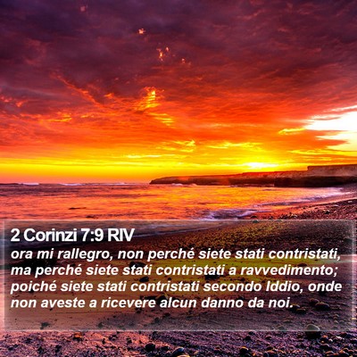 2 Corinzi 7:9 RIV Bible Verse Image