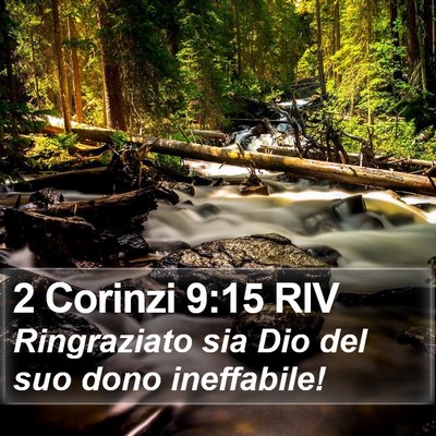 2 Corinzi 9:15 RIV Bible Verse Image