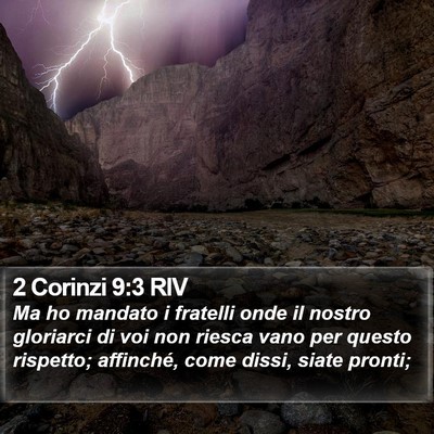 2 Corinzi 9:3 RIV Bible Verse Image
