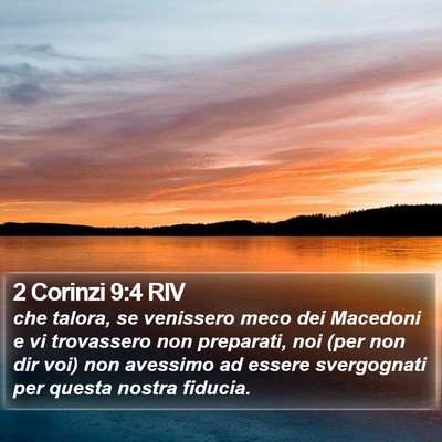 2 Corinzi 9:4 RIV Bible Verse Image