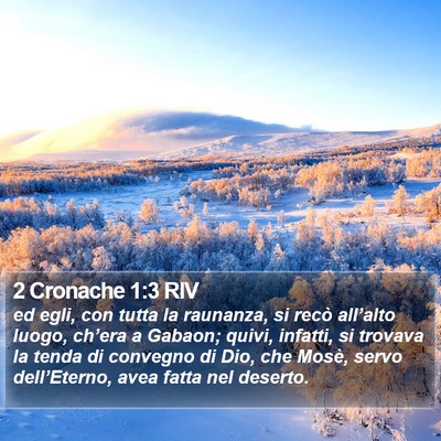 2 Cronache 1:3 RIV Bible Verse Image