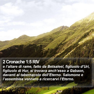 2 Cronache 1:5 RIV Bible Verse Image