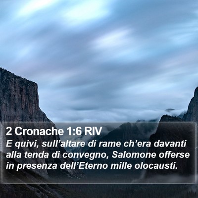 2 Cronache 1:6 RIV Bible Verse Image
