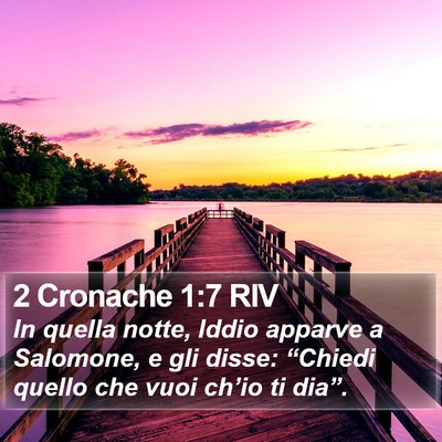 2 Cronache 1:7 RIV Bible Verse Image