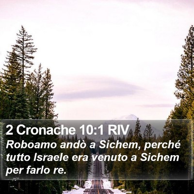2 Cronache 10:1 RIV Bible Verse Image