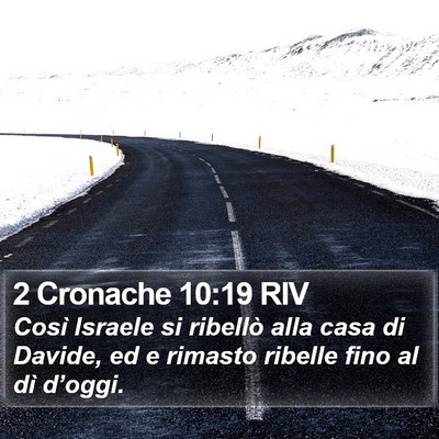 2 Cronache 10:19 RIV Bible Verse Image
