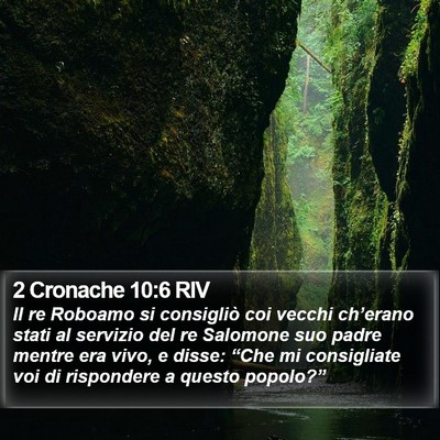 2 Cronache 10:6 RIV Bible Verse Image