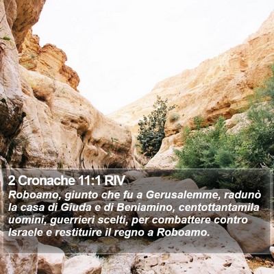 2 Cronache 11:1 RIV Bible Verse Image