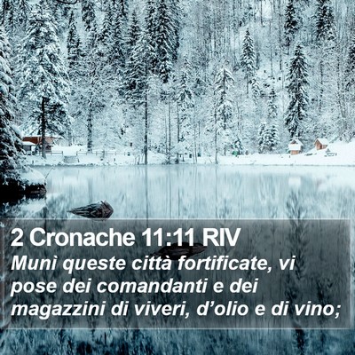 2 Cronache 11:11 RIV Bible Verse Image