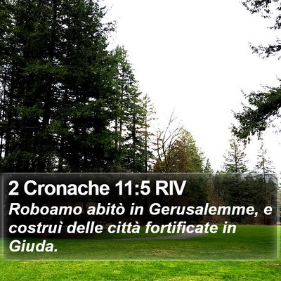 2 Cronache 11:5 RIV Bible Verse Image