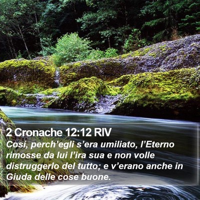 2 Cronache 12:12 RIV Bible Verse Image
