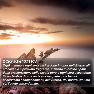 2 Cronache 13:11 RIV Bible Verse Image