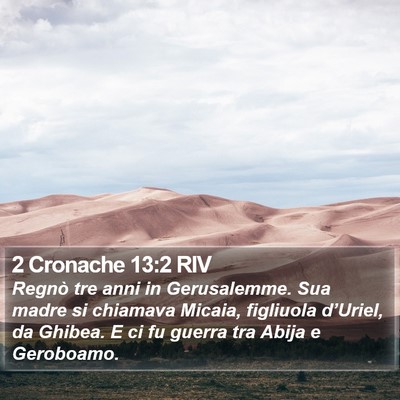 2 Cronache 13:2 RIV Bible Verse Image