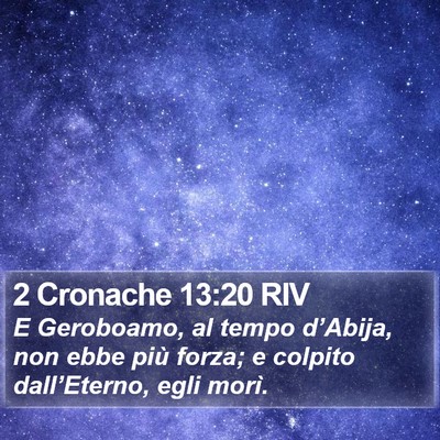 2 Cronache 13:20 RIV Bible Verse Image