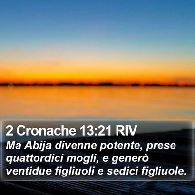 2 Cronache 13:21 RIV Bible Verse Image