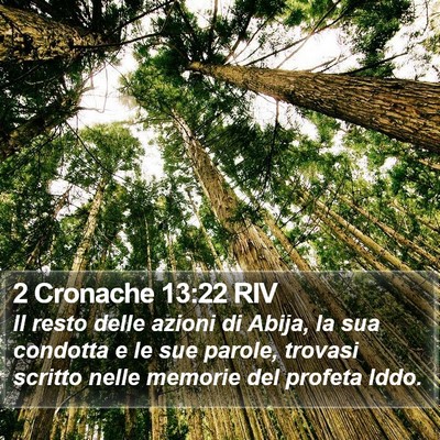 2 Cronache 13:22 RIV Bible Verse Image
