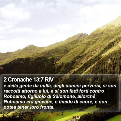 2 Cronache 13:7 RIV Bible Verse Image
