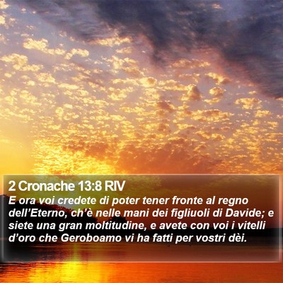 2 Cronache 13:8 RIV Bible Verse Image