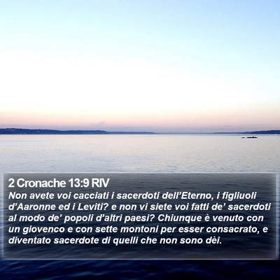 2 Cronache 13:9 RIV Bible Verse Image