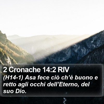 2 Cronache 14:2 RIV Bible Verse Image