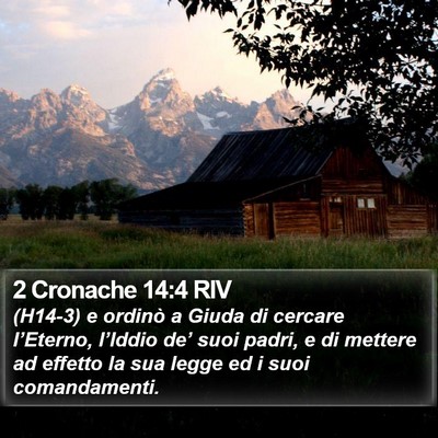 2 Cronache 14:4 RIV Bible Verse Image