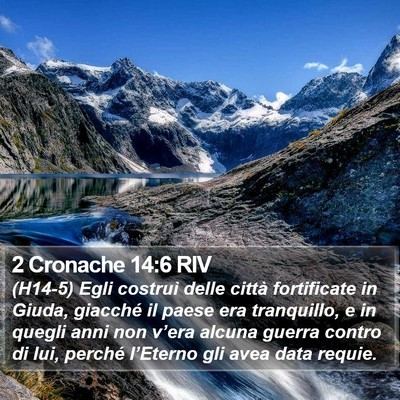 2 Cronache 14:6 RIV Bible Verse Image
