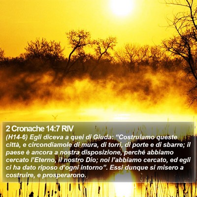 2 Cronache 14:7 RIV Bible Verse Image