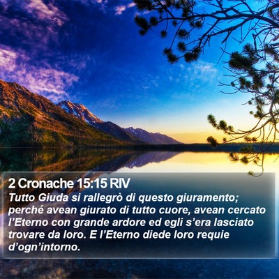2 Cronache 15:15 RIV Bible Verse Image