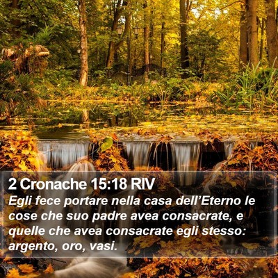 2 Cronache 15:18 RIV Bible Verse Image