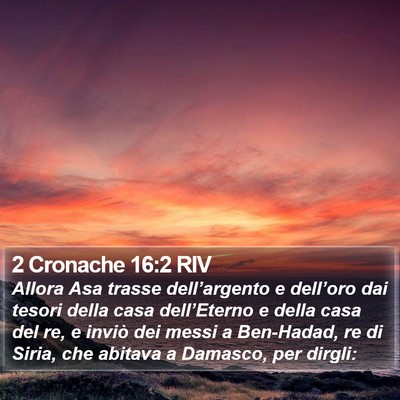 2 Cronache 16:2 RIV Bible Verse Image