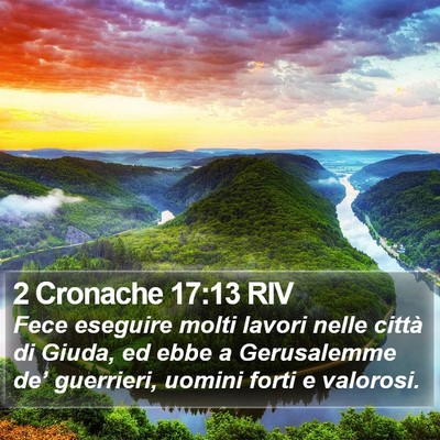 2 Cronache 17:13 RIV Bible Verse Image